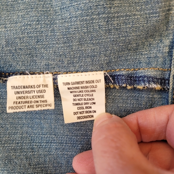 Vintage Belle Pointe Women's Denim OSU Jacket Size Size L/XL - Picture 9 of 9